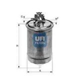YAKIT FILTRESI OE-MAZOT CADDY GOLF JETTA PASSAT POLO TRANSPORTER LT35 VENTO CORDOBA IBIZA TOLEDO - UFI 24.365.01