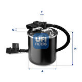 Ufi YAKIT FİLTRESİ SENSÖRLÜ SPRINTER 24.149.00