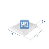 Ufi Kabin Hava Filtresi Audi Seat Skoda Vw 53.148.00