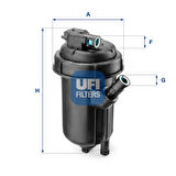 Ufi YAKIT FİLTRESİ KOMPLE ASTRA H VECTRA 55.125.00