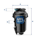 Ufi YAKIT FİLTRESİ KOMPLE CAPTIVA 2.0 CDTI ANTARA 2.0 CDTI 55.163.00