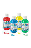 Yıkanabilir Sulu Boya 4 Ana Renk 250 Ml 250x4