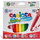 Carioca Jumbo Süper Yıkanabilir Keçeli Boya Kalemi 12'li 40569