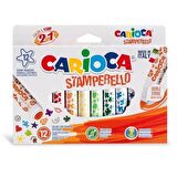Carioca Stamperello Damga Ve Keçeli Kalem 12Li