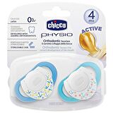 Chicco Physio Kauçuk Emzik +4ay - Mavi