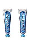 Marvis Aquatic Mint Nane Aromalı Beyazlatma Doğal Diş Macunu 2x85 ml 