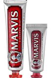 Marvis Cinnamon Mint Nane & Tarçın Aromalı Beyazlatma Doğal Diş Macunu 85 ml & Diş Macunu 25 ml 