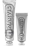 Marvis Smokers Whitening Mint Nane Aromalı Beyazlatma Doğal Diş Macunu 85 ml & Diş Macunu 25 ml 