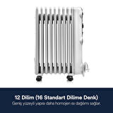 Delonghi Trrs1225c 1500 W Termostatlı 12 Dilim Elektrikli Zemin Tipi Yağlı Radyatör 