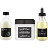 Davines Oi/Oil Sülfatsız Şampuan 280ml + Kremi 250ml + Yağ 135ml