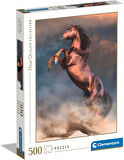 Clementoni 35521 Wild Red Stallion 500 Parça Puzzle