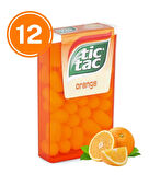 Tic Tac Portakal Aromalı Şeker 18 Gr. (12 Adet)