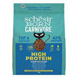 Schesir Born Carnivore Somonlu ve Ringa Balıklı Tahılsız Kedi Maması 255 Gr