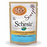 Schesir Ton Balıklı Kalamarlı Tamamlayıcı Kedi Konservesi 85 gr