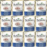 Schesir Jelly Ton Balıklı ve Levrekli Pouch Kedi Konservesi 85 Gr*12 Adet