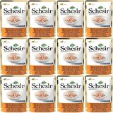 Schesir Pouch Jelly Tavuklu Karidesli Kıyılmış Yaş Kedi Maması 85 Gr*12 Adet