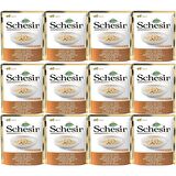 Schesir Kıyılmış Tavuklu Soslu Pouch Kedi Konservesi 85 Gr*12 Adet