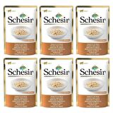 Schesir Kıyılmış Tavuklu Soslu Pouch Kedi Konservesi 85 Gr*6 Adet