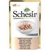 Schesir Jelly Ton Balıklı Somonlu Pouch Kedi Konservesi 85 Gr