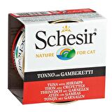 Schesir Ton Balıklı Karidesli Jöleli Kedi Yaş Maması 85 Gr X 6 Adet