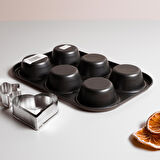 Guardini Anto 6’lı Muffin Kalıbı 27x18 cm