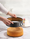 Karbon Çelik Yuvarlak Kelepçeli pasta Kek Kalıbı 24 CM