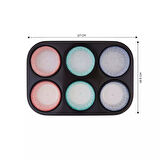 Guardini Gardenıa 6lı Muffin Kek Kalıbı Kağıtlı 27x18,5 Cm 06689907 
