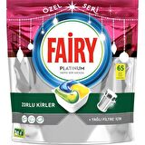 Fairy Platinum Limon Kokulu 65 Yıkama Tablet Bulaşık Makinesi Deterjanı 65 Adet 