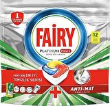 Fairy Platinum Plus 12 Yıkama Tablet Bulaşık Makinesi Deterjanı 12 Adet 