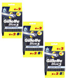 Gillette Blue 3 Tıraş Bıçağı 6 + 2'li Poşet Comfort Slalom 3 Paket 