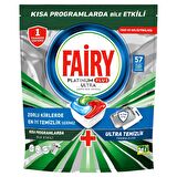Fairy Platinum Plus Ultra Bulaşık Makinesi Deterjanı Kapsülü 57 Yıkama Limon Kokulu