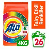Alo Platinum 4 Kg Fairy Etkili Renkliller Hızlı Çözülme Toz Deterjan