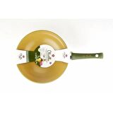 Illa Olivilla 28 cm Yanmaz/Yapışmaz Teflon Wok Tava