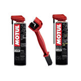 Motul Bakım Seti C1 Zincir Temizleme 400ml + C4 Zincir Yağlama 400ml + Zincir Fırçası