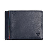 Erkek Cüzdan & Kartlık 41263323 Roncato Boston Small Horizontal Wallet With Coins Pocket Navy Blue