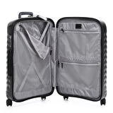 Roncato  Unisex Valiz 52320101-0101 E-Lite Medıum Luggage 72Cm Black/Black