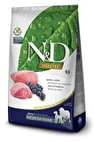 N&D Kuzu Etli-Yaban Mersinli Orta Irk Yetişkin Kuru Köpek Maması 12 kg