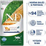 N&D Ocean Düşük Tahıllı Morina Balıklı ve Portakallı 10 kg Yetişkin Kedi Maması