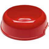Ferplast Party 10 Kalın Plastik Mama Ve Su Kabı Kırmızı 33.5x11h Cm 2 Lt