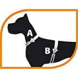 Ferplast Ergoflex P Köpek Göğüs Tasması A: 53-61cm B: 57-65cm Beyaz