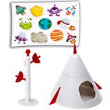 Ferplast Cricetti 9 Space Uzay Temalı Kemirgen Kafesi 46 x 29,5 x 23 cm