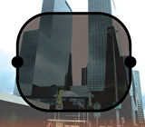 Cember yan cam perdesi - siyah / PEYA00