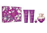 Versace Dylan Purple Edp 100 Ml + Body Lotion 100 Ml + Shower Gel 100 Ml + Edp 5 Ml