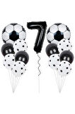 SİYAH BEYAZ FUTBOL TOP FOLYOLU BALON YAŞ SET