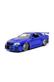 1:24 Hızlı Ve Öfkeli Fast And Furious Brian's Nissan Skyline GT-R [BNR34] Mavi Model Araba