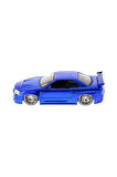 1:24 Hızlı Ve Öfkeli Fast And Furious Brian's Nissan Skyline GT-R [BNR34] Mavi Model Araba