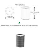 Xiaomi Smart Air Purifier 4 Filtre Uyumlu AC-M16-SC Akıllı Hava Temizleyici Filtre Çipli