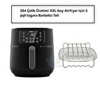 PHILIPS HD9285/96 Airfryer 5000 Serisi XXL Connected Fritöz Izgara Teli ve 5 adet Şiş 