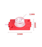 Led Modül Kırmızı Tekli Led Mercekli 12v Dc 1,5w İp 65 5 adet