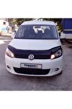 Volkswagen Caddy Ön Kaput Koruma Rüzgarlığı 3mm Akrilik (Abs) Parlak Siyah Deflektör 2010-15